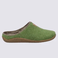Mules Josef Seibel, Mules Agréables Et élégantes Femme En Feutre Vert