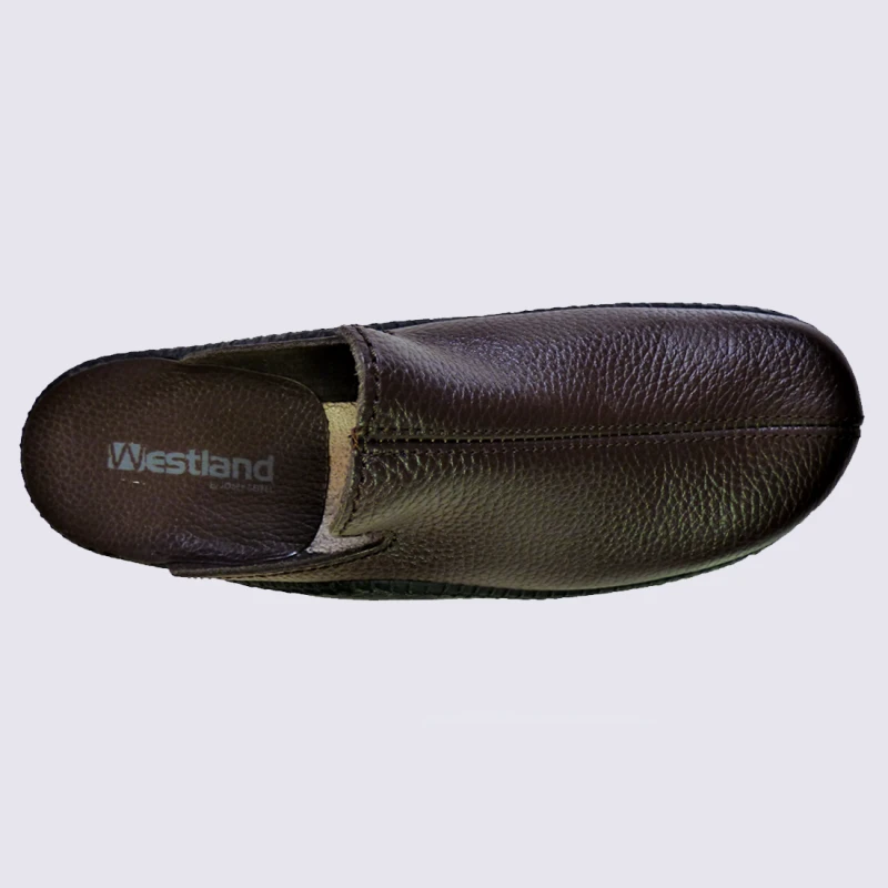 MulesJosef Seibel, Mules Confort Homme En Cuir Moka – Image 3