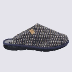 Mules Josef Seibel, Mules D'intérieur Chaude Femme En Textile Jeans