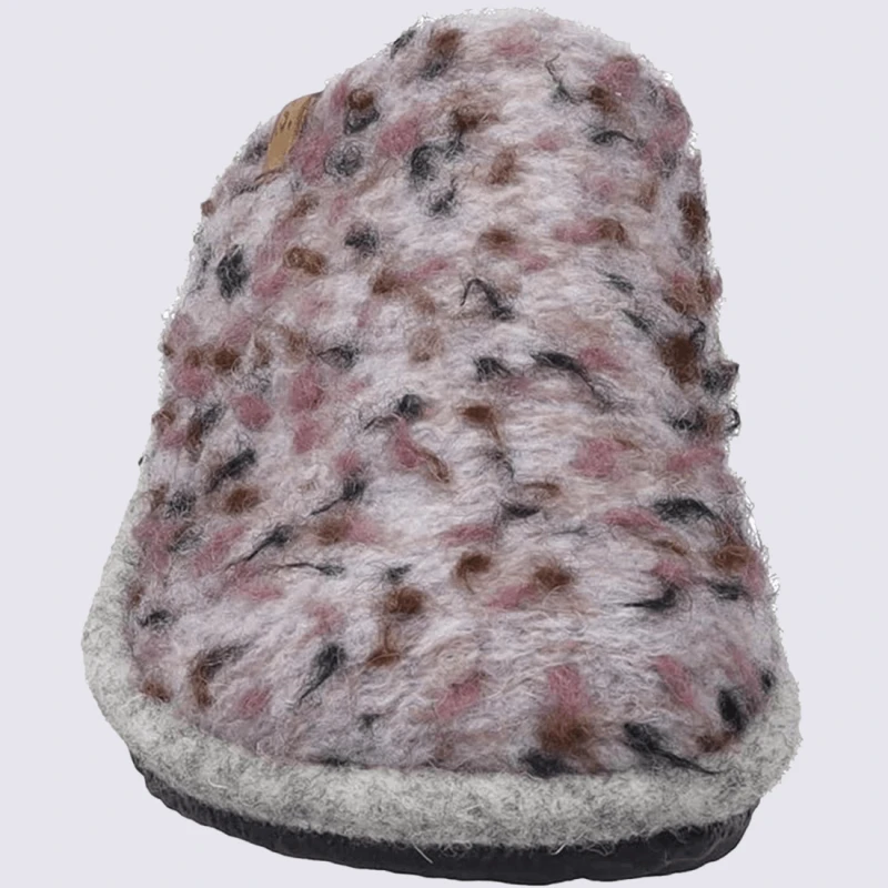 Mules Josef Seibel, Mules Doublures Chaude A Point Femme En Textile Rose – Image 3
