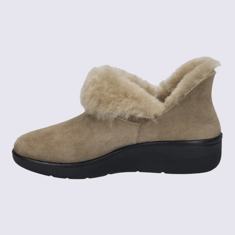 Mules Josef Seibel, Mules Modernes Doublures Chaude Femme En Textile Beige – Image 3