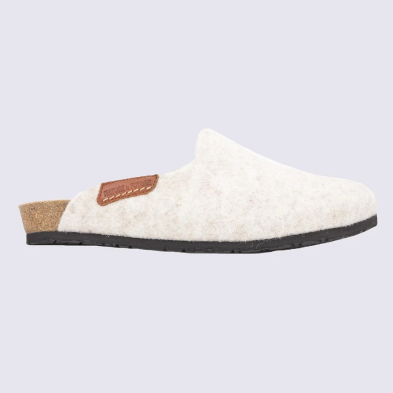 Mules Mephisto Femme Sable Clair Confort