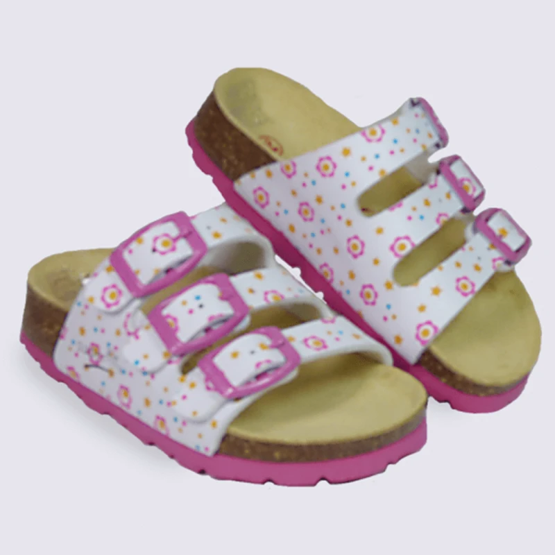 Mules Pour Fille Superfit à Motif Blanc Et Rose – Image 2