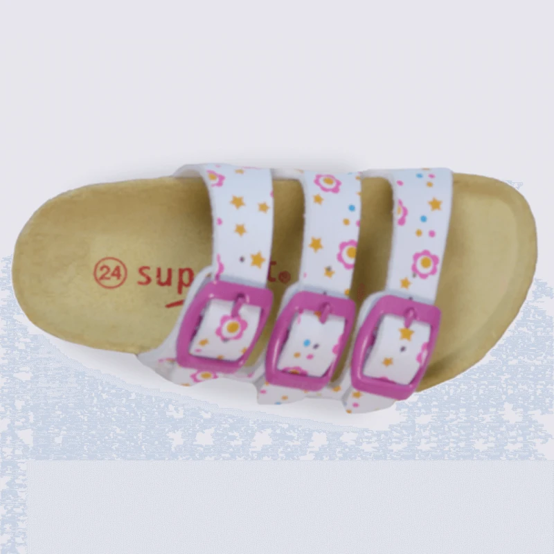 Mules Pour Fille Superfit à Motif Blanc Et Rose – Image 3