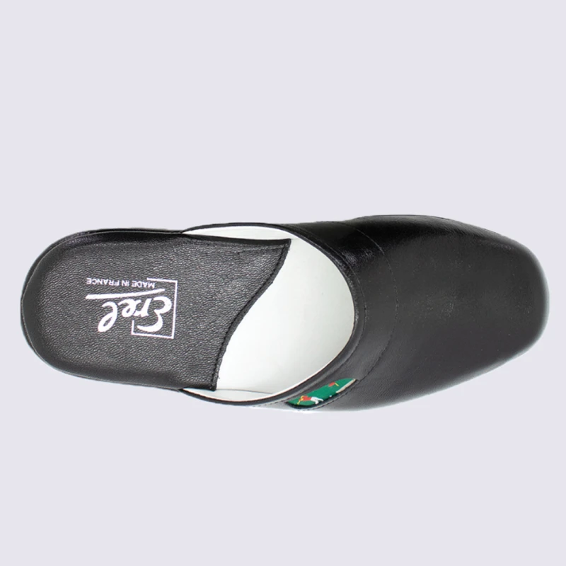 Mules Pour Homme Erel Paul En Cuir Noir Motif Golf – Image 5