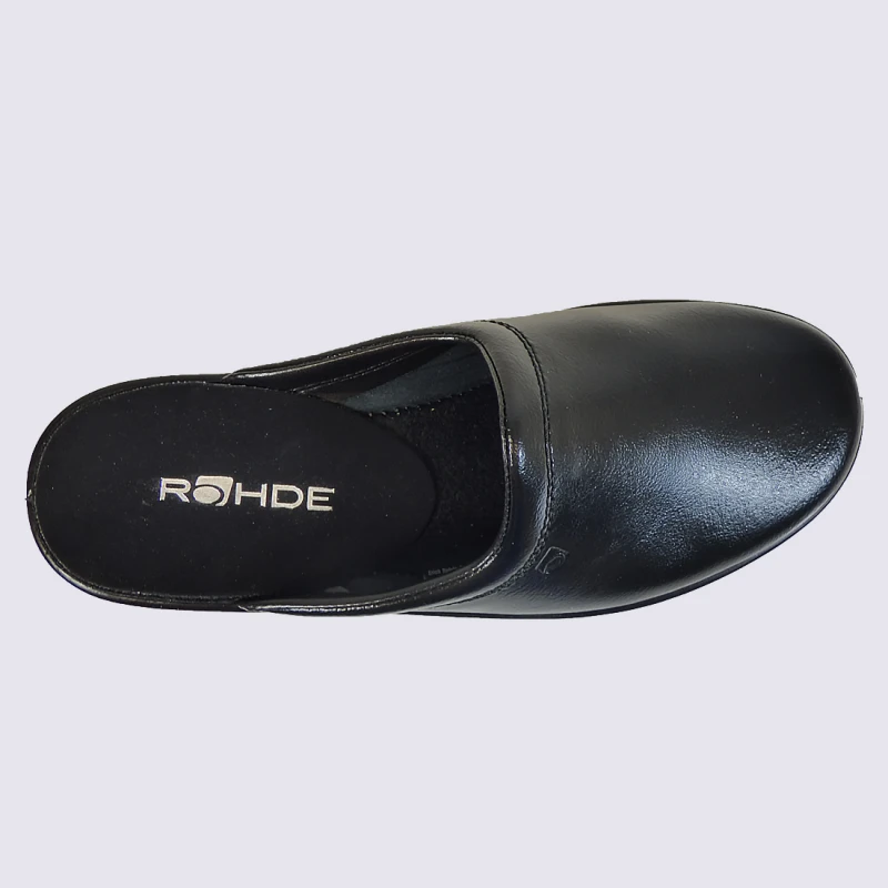 Mules Rohde, Mules Homme En Cuir Noir – Image 3