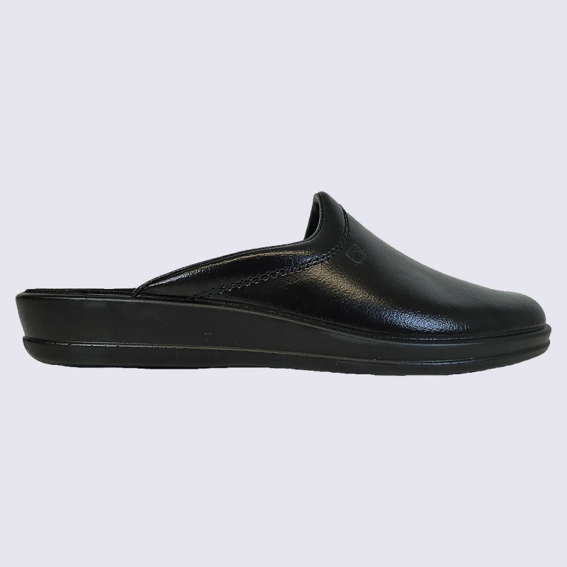 Mules Rohde, Mules Homme En Cuir Noir