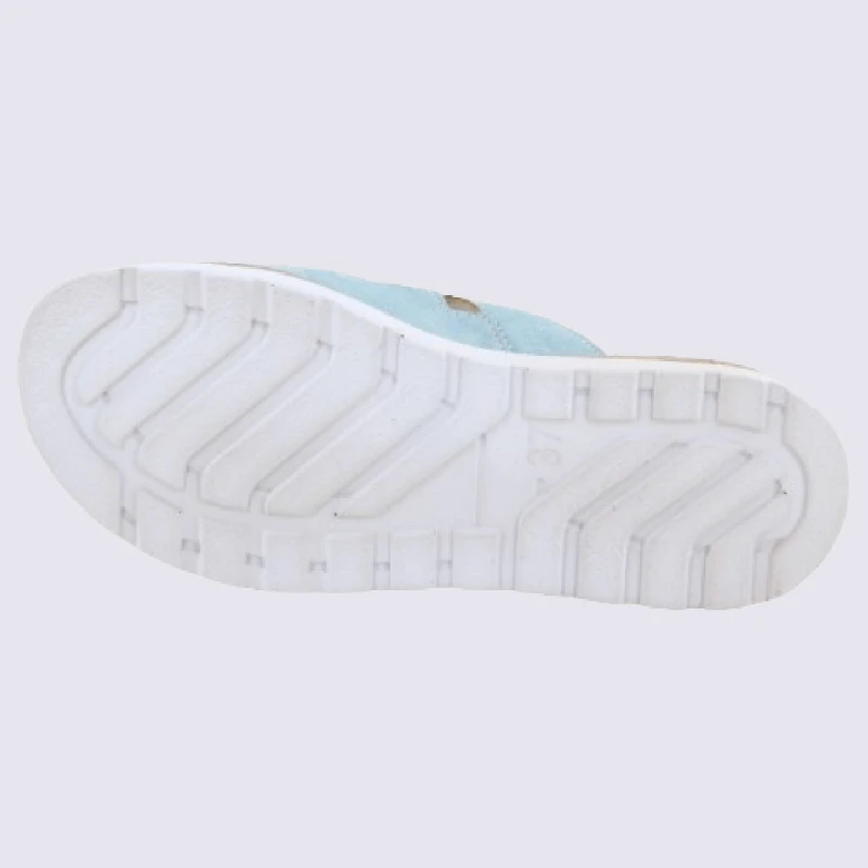 Mules Rohde, Mules Confortables à Velcro Femme En Cuir Baltique – Image 5