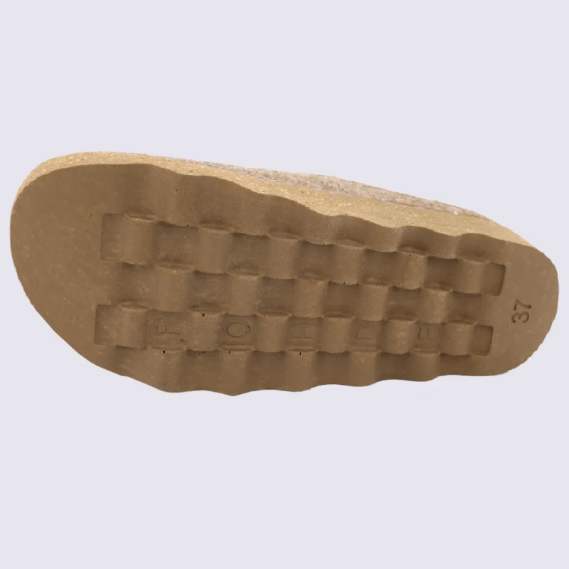 Mules Rohde, Mules Confortables Et Chaudes Femme En Feutre Rose – Image 3