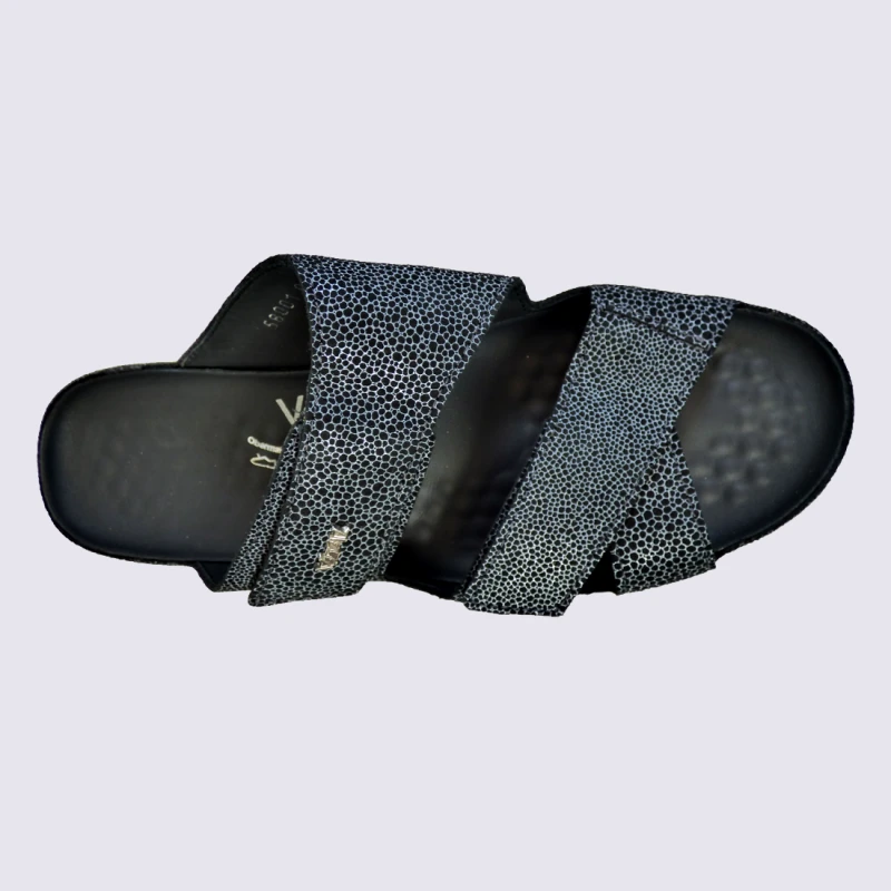 Mules Vital, Mules Confortables Femme En Cuir Noir – Image 3