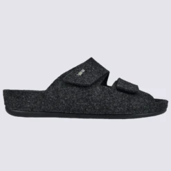 Mules Vital, Mules Homme En Feutre De Laine Noir