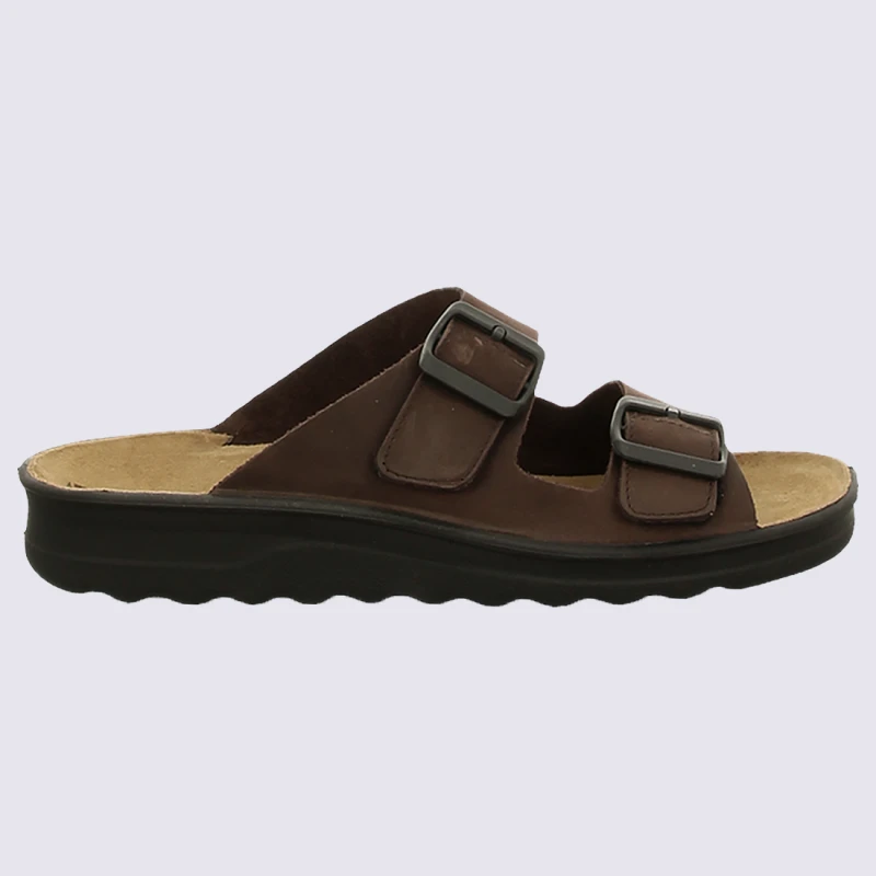 Mules Westland By Josef Seibel, Mules Ă Boucles Homme En Cuir Moka