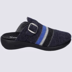 Mules Westland By Josef Seibel, Mules Confortables Femme En Feutre Bleu