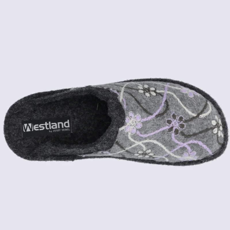 Mules Westland By Josef Seibel, Mules Confortables Femme En Laine Gris – Image 3