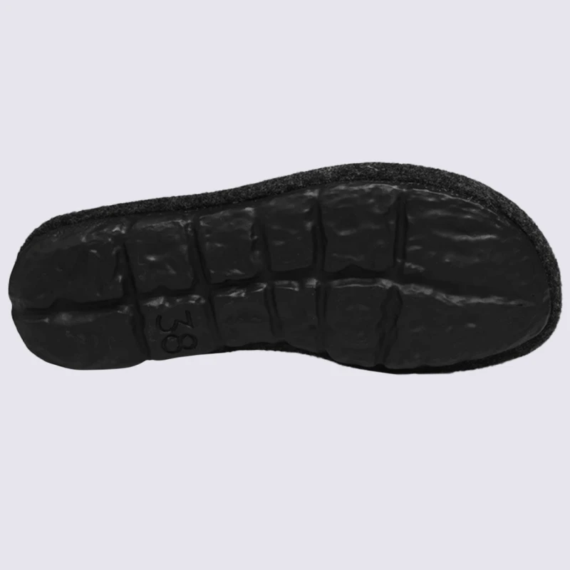 Mules Westland By Josef Seibel, Mules Confortables Motif Cœur Femme En Laine Bleu – Image 3