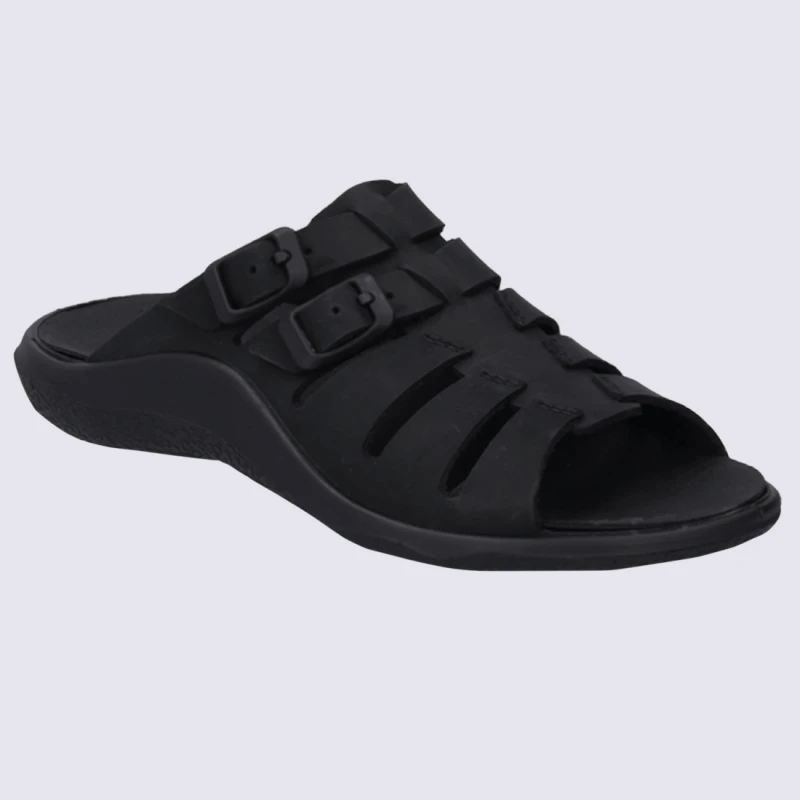 Mules Westland By Josef Seibel, Mules Ouvertes Légères Femme En Cuir Noir – Image 2