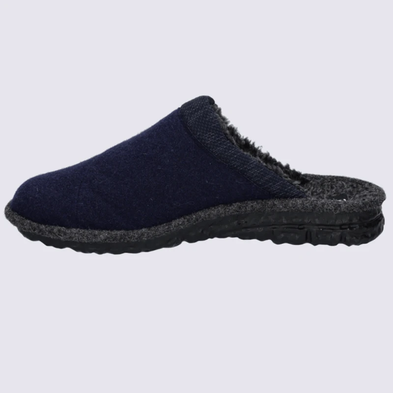 Mules Westland, Mules Confortables Et Chaudes Homme Bleu Marine – Image 3