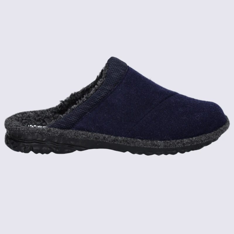 Mules Westland, Mules Confortables Et Chaudes Homme Bleu Marine