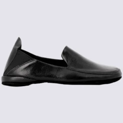 Pantoufles Erel, Pantoufles Confort Classique Homme En Cuir Noir