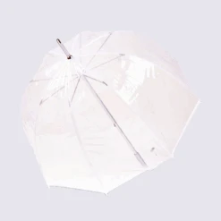 Parapluie Cloche Isotoner, Parapluie Cloche Transparent Femme Blanc