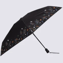 Parapluie Isotoner, Parapluie Mini Slim Motif Papillon Automnal