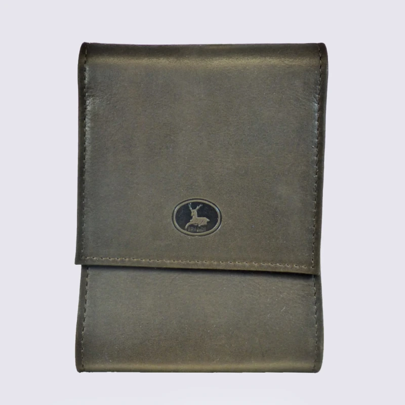 Porte-cartes Frandi, Porte-cartes Chic Homme En Cuir Marron