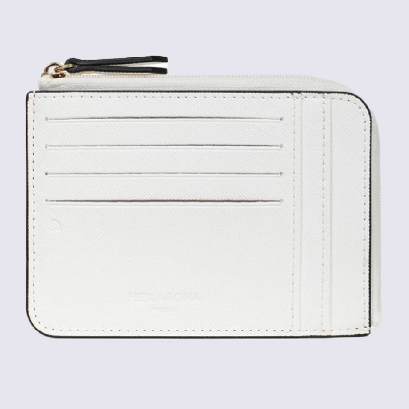 Porte-cartes Hexagona, Porte-cartes Stop RFID Femme Blanc