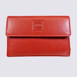 Porte Feuille Clara Campbell, Porte Feuille élégant Femme En Cuir Rouge