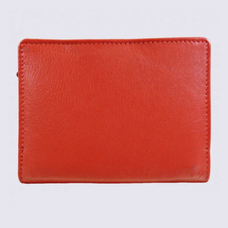 Porte Monnaie Clara Campbell, Porte Monnaie Femme En Cuir Rouge – Image 2