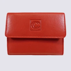 Porte Monnaie Clara Campbell, Porte Monnaie Femme En Cuir Rouge