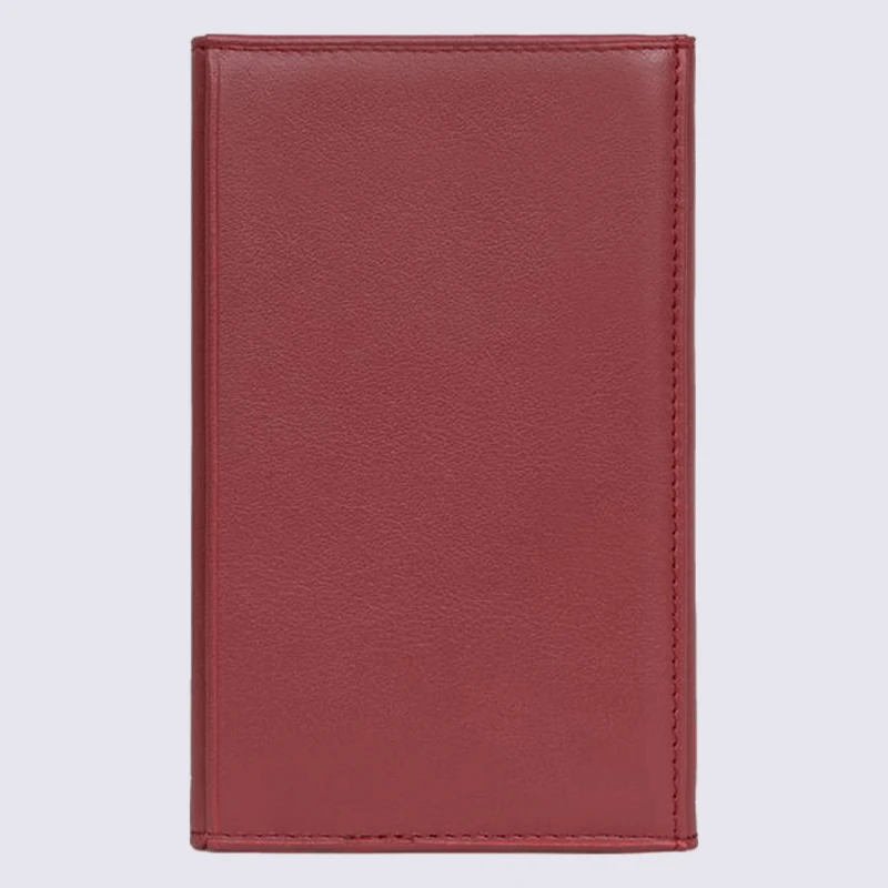 Porte-papiers Hexagona, Porte-papiers Unisexe En Cuir Rouge – Image 2