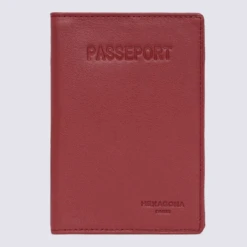 Porte-passeport Hexagona, étui à Passeport Unisexe En Cuir Rouge