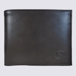 Portefeuille Frandi, Petit Portefeuille De Haute Qualité Homme En Cuir Marron