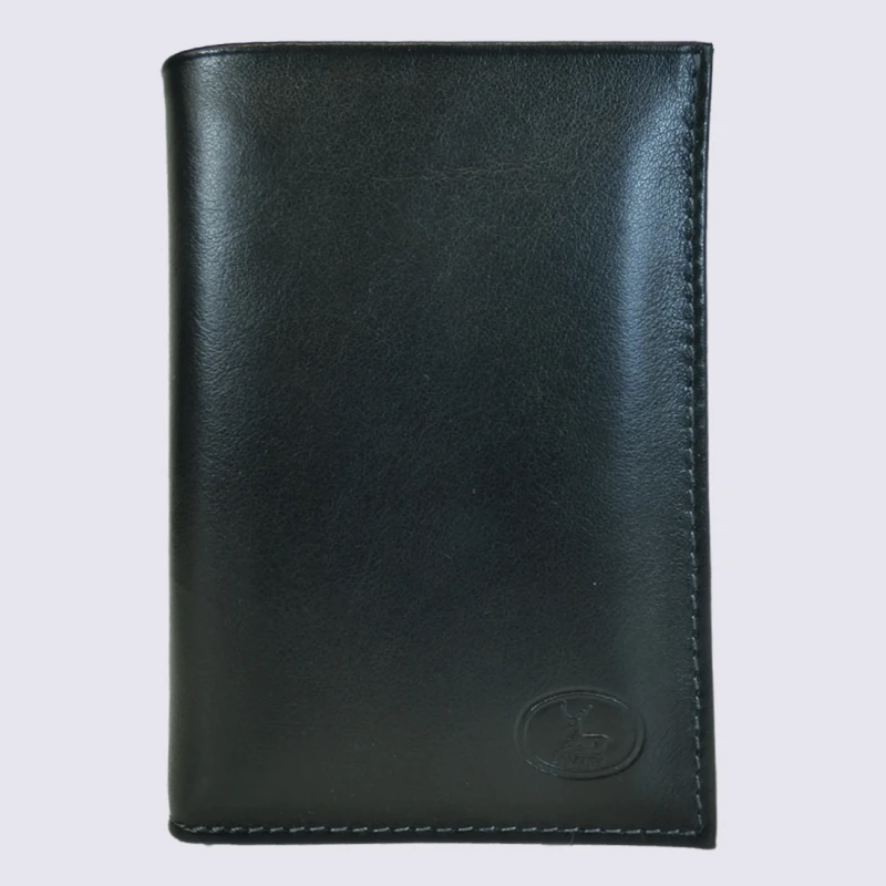 Portefeuille Frandi, Portefeuille Made In France Homme En Cuir Chic Noir