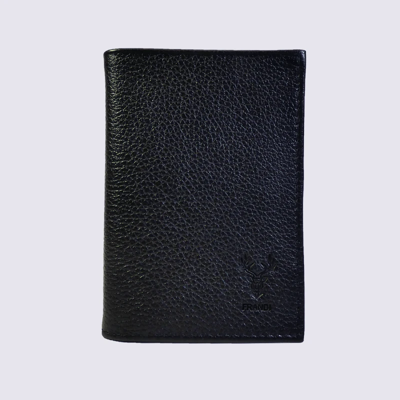Portefeuille Frandi, Portefeuille Tendance Pour Homme En Cuir Noir