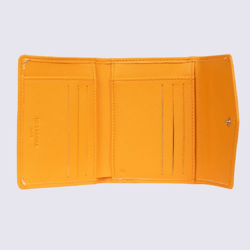 Portefeuille Hexagona, Portefeuille 1 Volet, Stop RFID, Femme Orange – Image 3