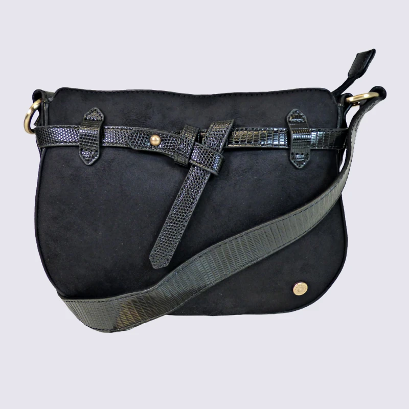 Sac à Bandoulière Hexagona, Sac à Bandoulière Femme Noir