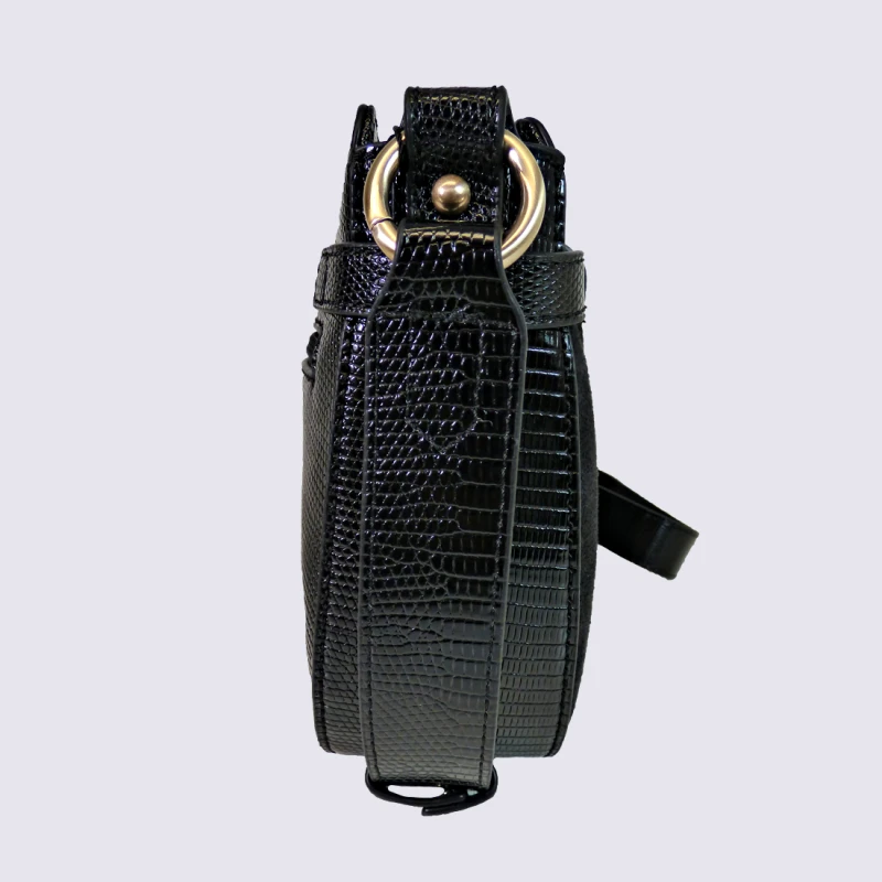 Sac à Bandoulière Hexagona, Sac à Bandoulière Femme Noir – Image 3