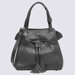 Sac à Main Etrier, Sac à Main élégant Femme En Cuir Noir
