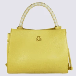 Sac à Main Lulu Castagnette, Sac à Main Venus Anse Tressée Femme Jaune