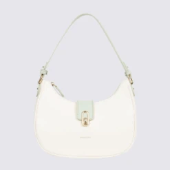 Sac Bandoulière Hexagona, Sac Bandoulière Chic Et élégant Femme En Textile Blanc Vert Clair