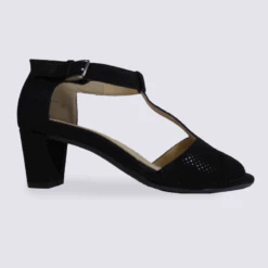 Sandales à Talon Ara En Cuir Noir Tendance