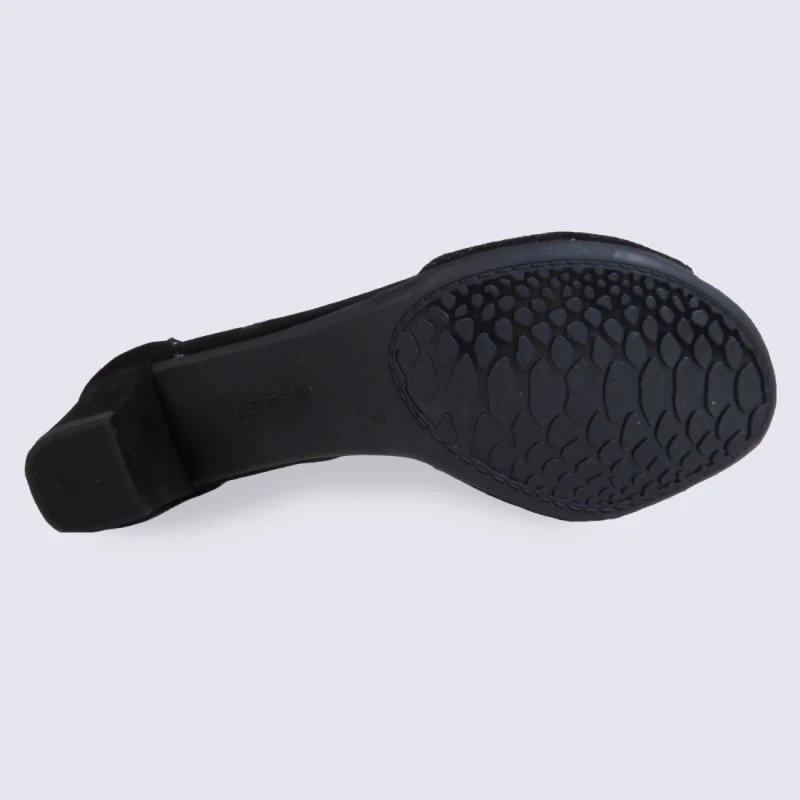 Sandales à Talon Ara En Cuir Noir Tendance – Image 4