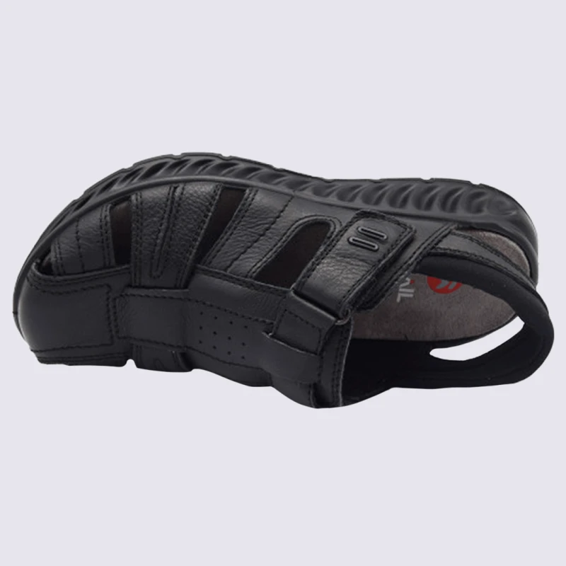 Sandales Ara, Sandales Confortables Homme En Cuir Noir – Image 4