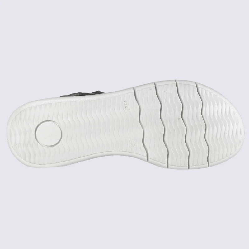 Sandales Bellamy, Sandales à Pois Dorés Pour Filles En Cuir Marine Brillant Or – Image 4