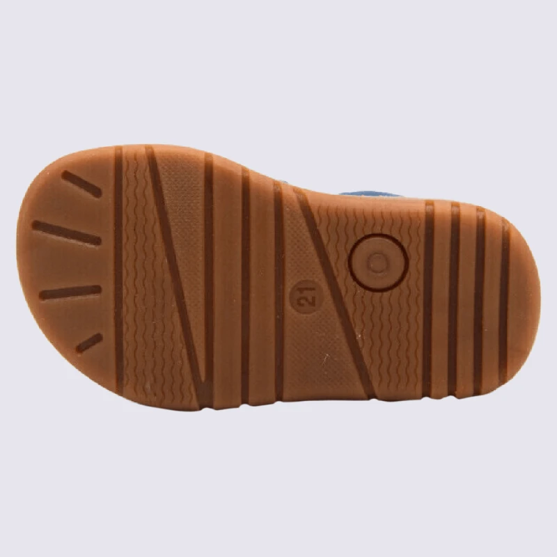 Sandales Bellamy, Sandales Spartiates Garçons En Cuir Bleu Jeans – Image 5