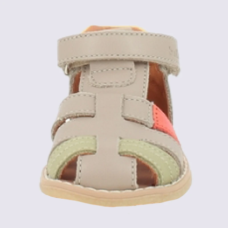 Sandales Bellamy, Sandales Unisexe Pour Enfants En Cuir Beige – Image 4