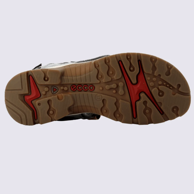 Sandales Ecco, Sandales Sportives Femme En Cuir Bleu/gris – Image 3