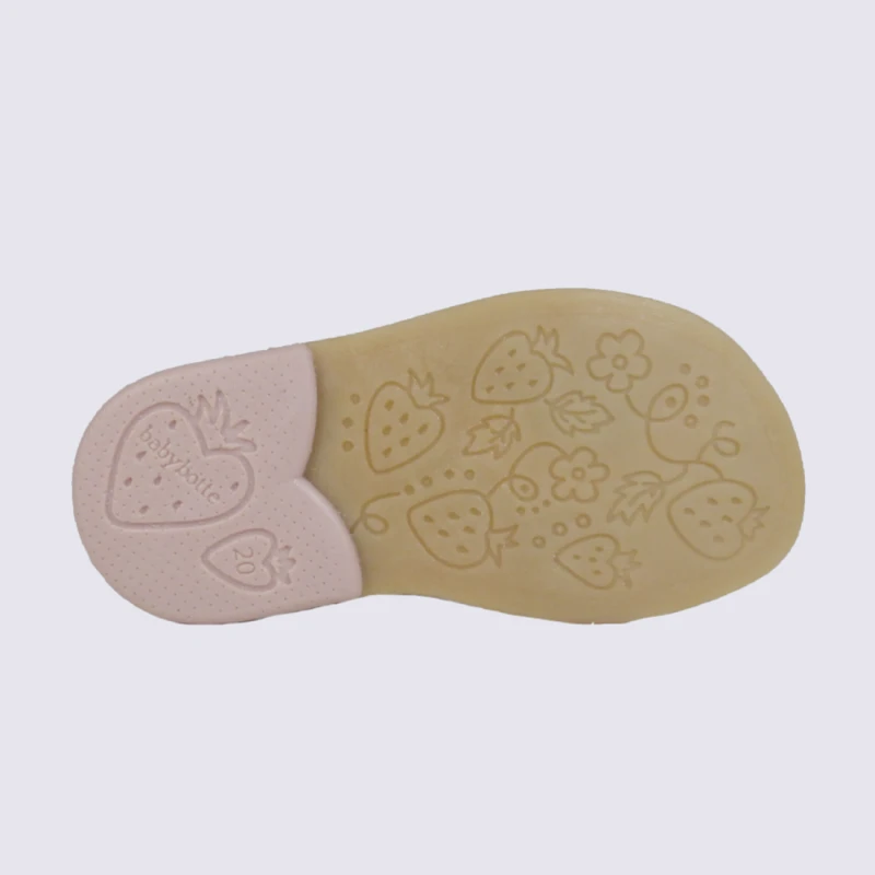 Sandales Pour Fille Babybotte Avec étoile En Cuir Or Et Rose – Image 4