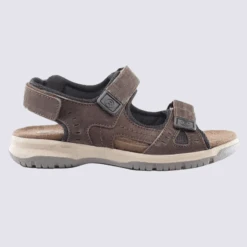 Sandales Rohde, Sandales Confort Sport Homme En Nubuck Espresso